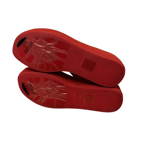 Free People Haven Thong Platform Sandal Flame Red Women's Size 8 NEW - Picture 9 of 13